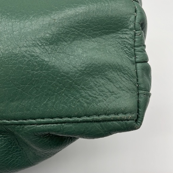 Latico Green Teal Triple Zippered Pocket Leather Shoulder Bag WEAR - Picture 11 of 11